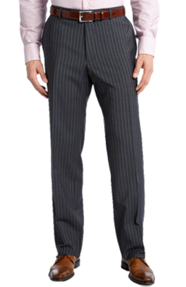 BOSS Black 'Pasolini-Movie' Grey Stripe Virgin Wool Suit
