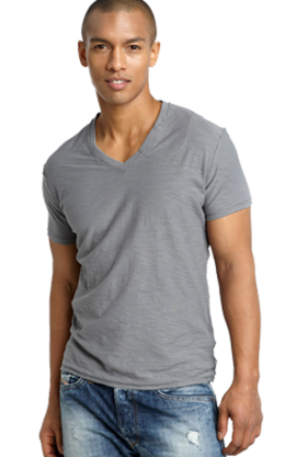 DIESEL 'TOS' Slim Fit V-Neck Slub T-Shirt